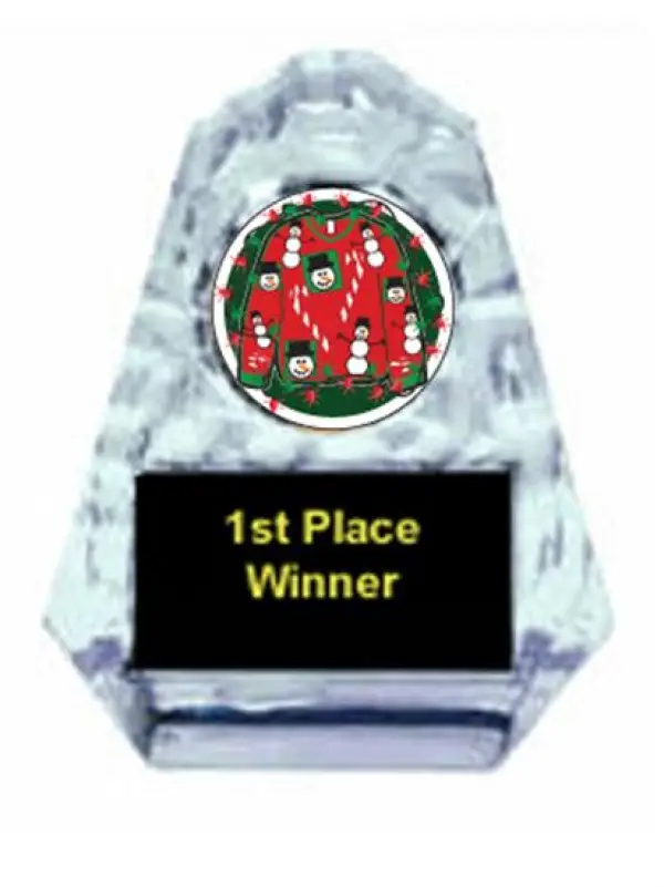 Ugly Christmas Sweater Sculpted Ice Award