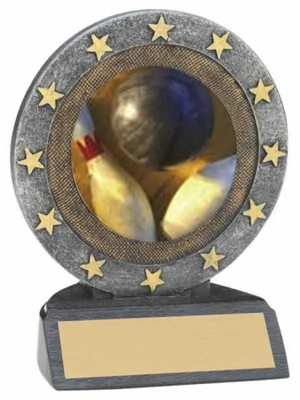 Bowling Star Resin Trophy