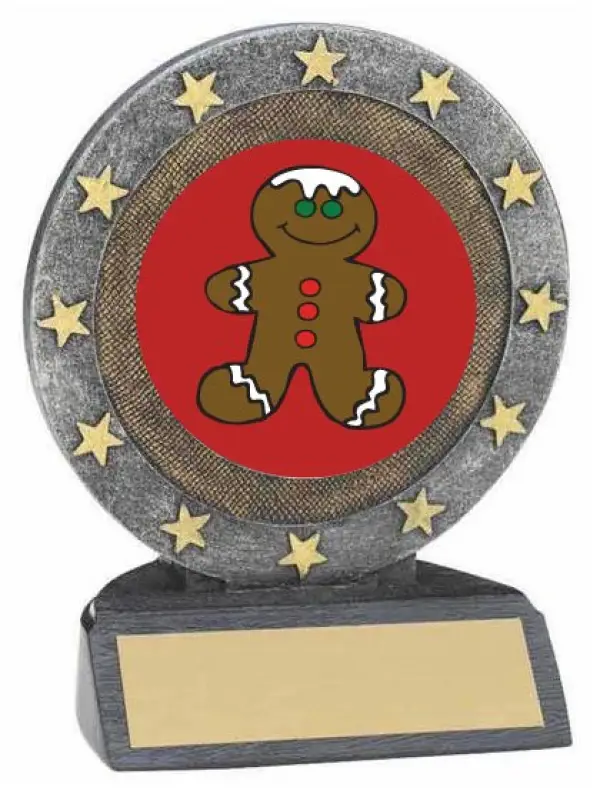 Gingerbread Man Resin Trophy
