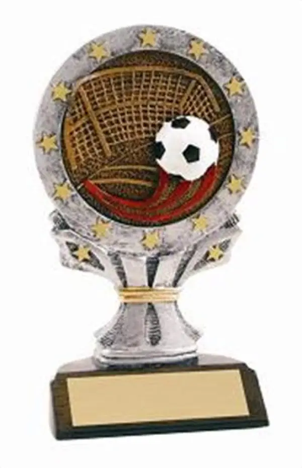 Soccer 6 1/4 Tall Resin Trophy