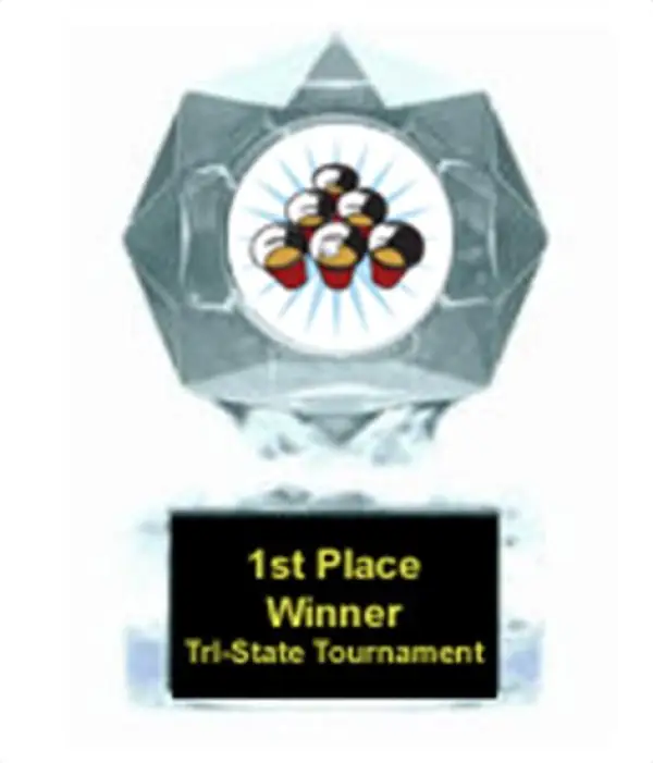 Beer Pong Clear Star Award