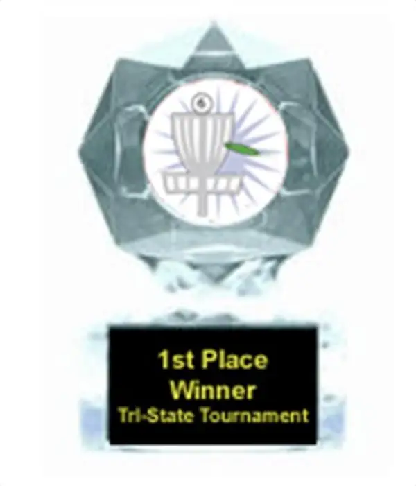 Frisbee Golf Clear Star Award