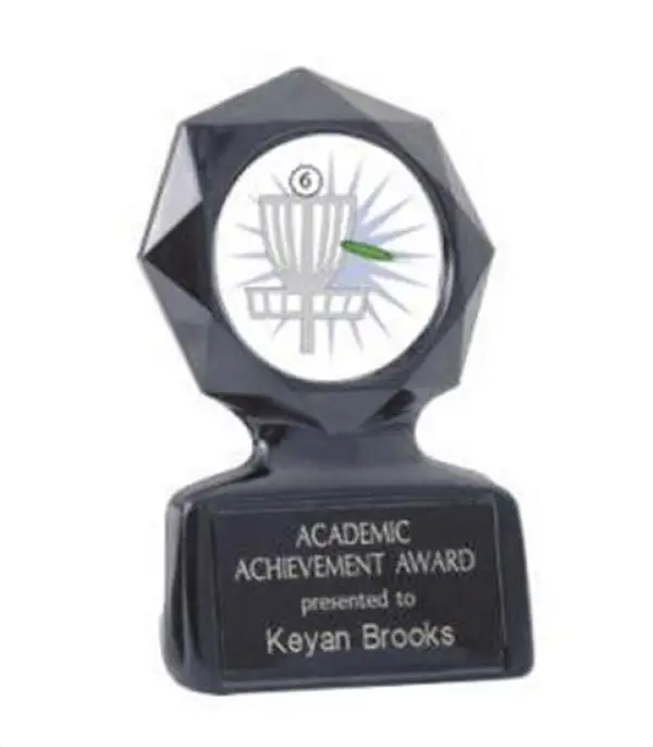 Black Star Frisbee Trophy