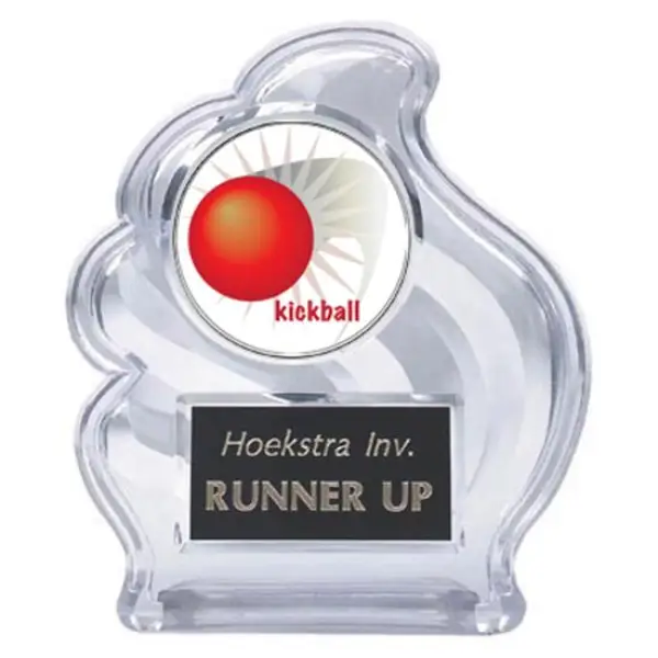 Sculpted Wave Kickball Trophy