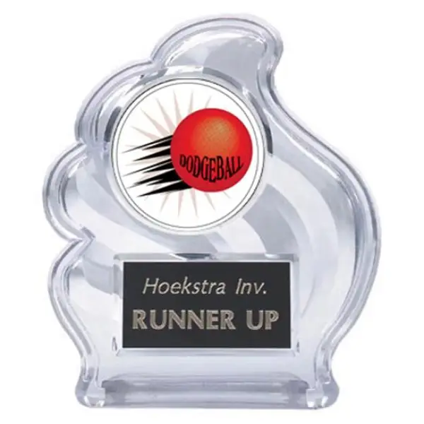Sculpted Wave Dodgeball Trophy