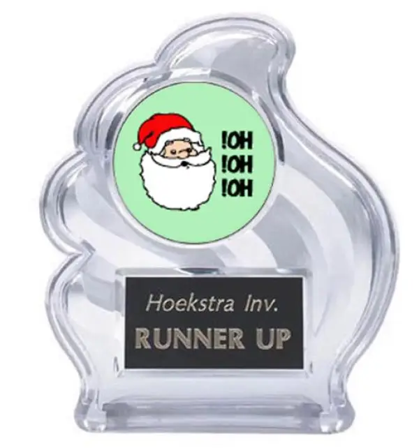 Santa Sculpted Wave Trophy