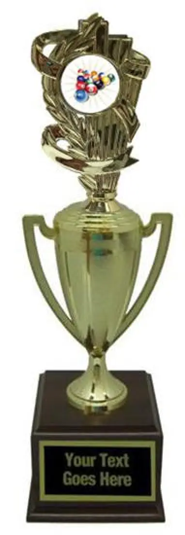 Billiard 2 Gold Cup Trophy