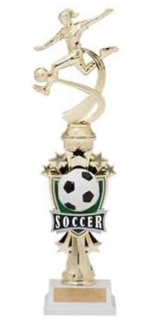 Soccer Female Shooting Star Riser Trophy