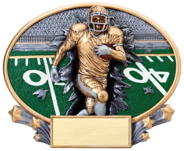 Football Explosion Oval Trophy