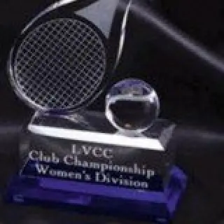 Tennis Crystal Award