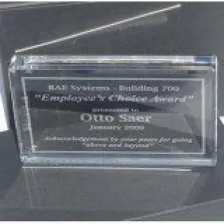 Rectangle Crystal Paperweight