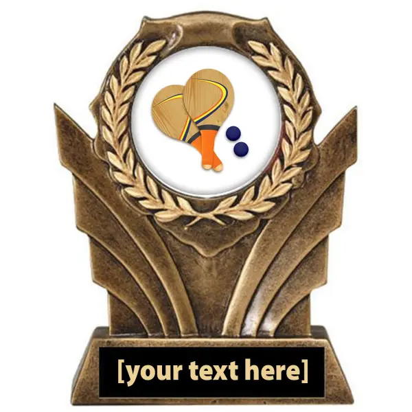 Victory Resin Paddle Ball Trophy