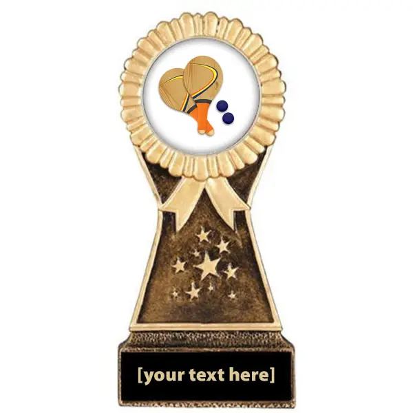 Resin Stand Paddle Ball Trophy