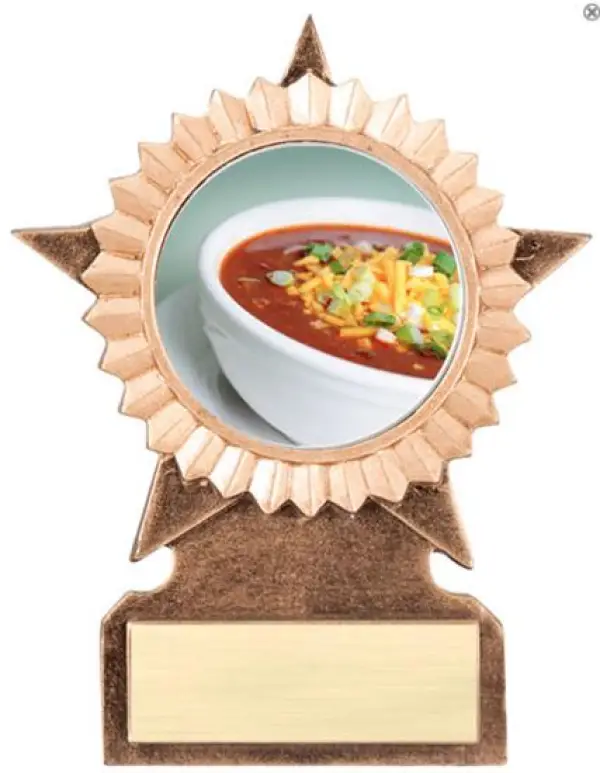 Chili Bowl Cook Off Star Stand Trophy