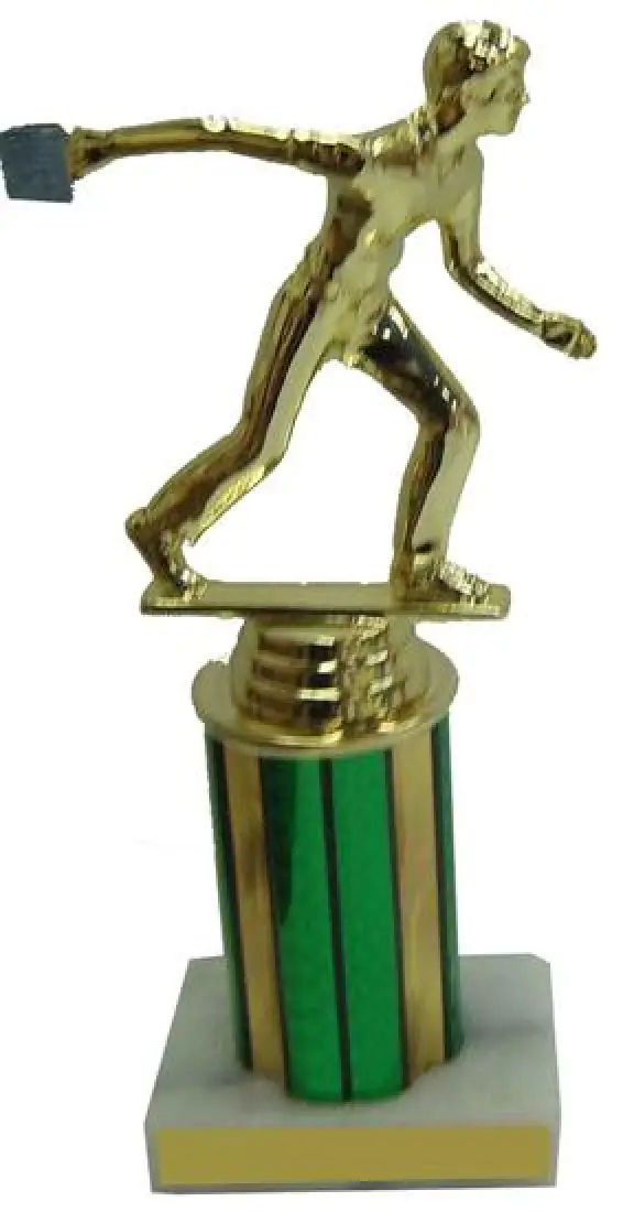 Male Cornhole Column Trophy