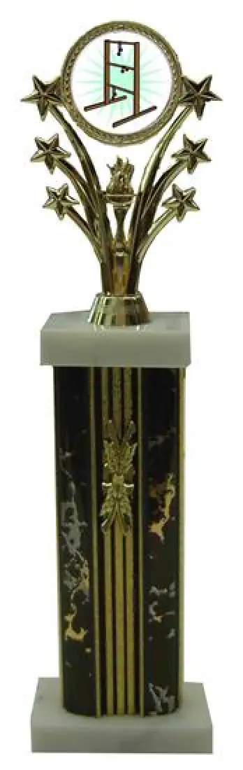 Large Column Star Ladder Golf Trophies