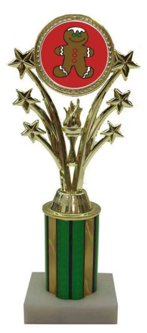 Gingerbread Star Column Trophy