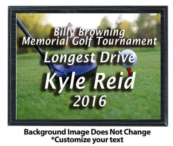 Golf Sublimated Plaque