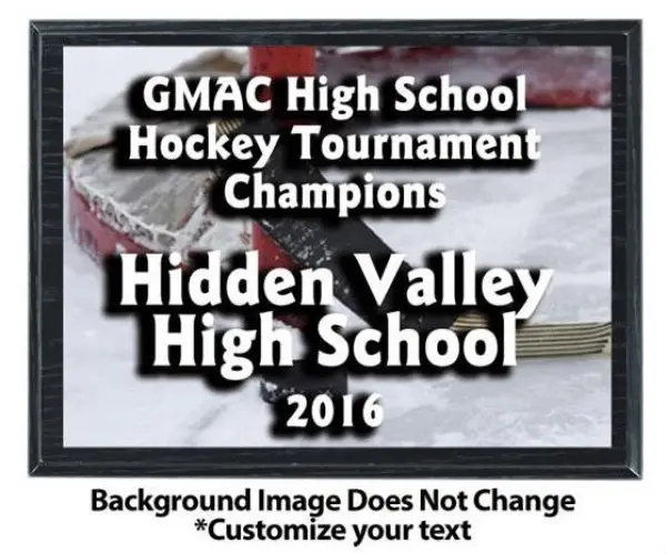 Hockey Sublimated Plaque