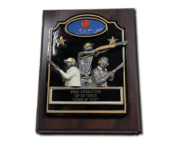 Sporting Clay Team Competition Resin Plaque Award - TR766P