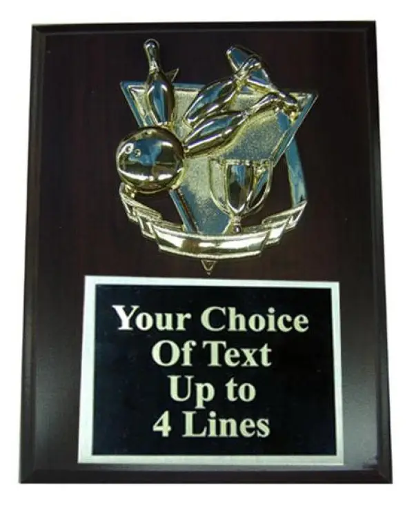 Bowling Plaque