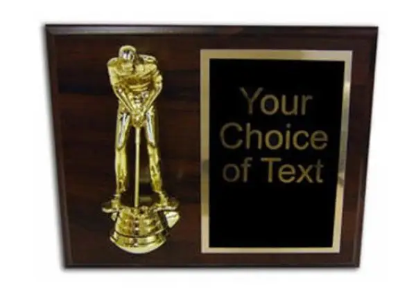 Plaque with Putter Figure