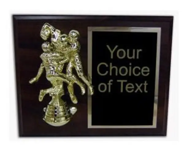 Plaque with Tackle Football Figure