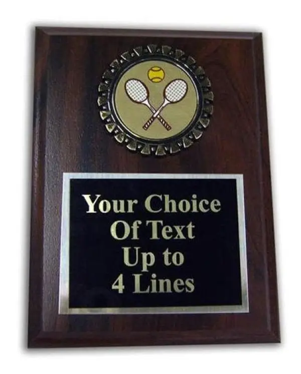 Tennis Wooden Plaque