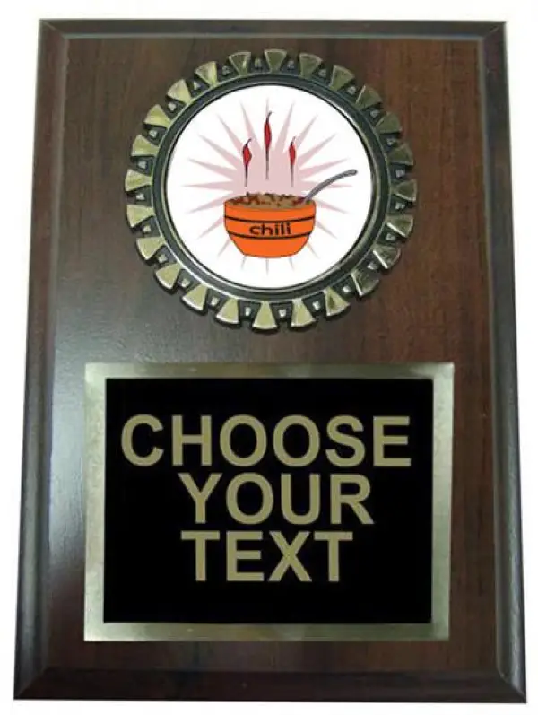 Chili Cook Off Plaque