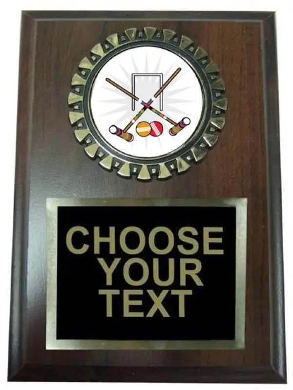 Croquet Plaque