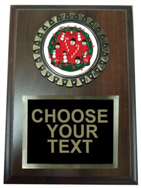 Ugly Christmas Sweater Plaque