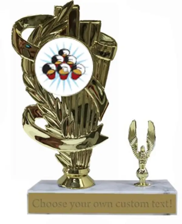 Beer Pong Marble Base Trophy
