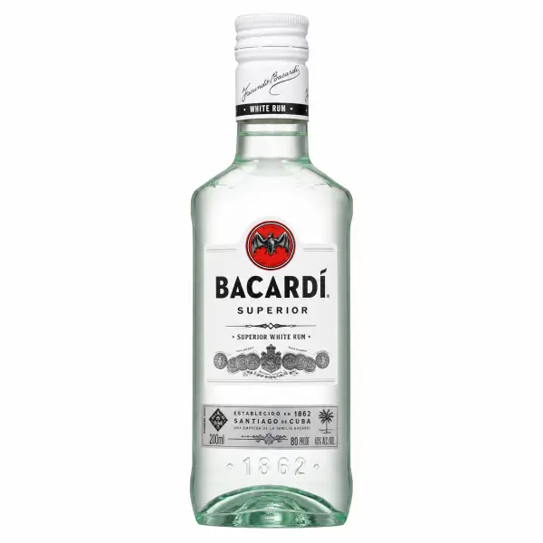 Bacardí Superior White Rum 80 Proof 200ml