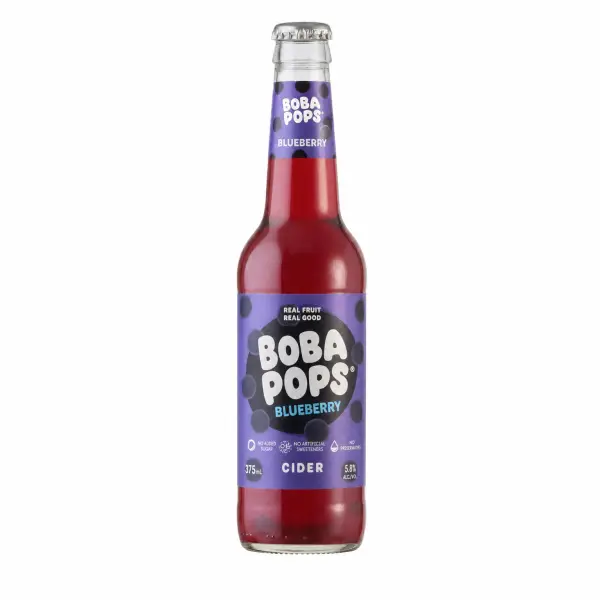 Boba Pops Blueberry 375ml
