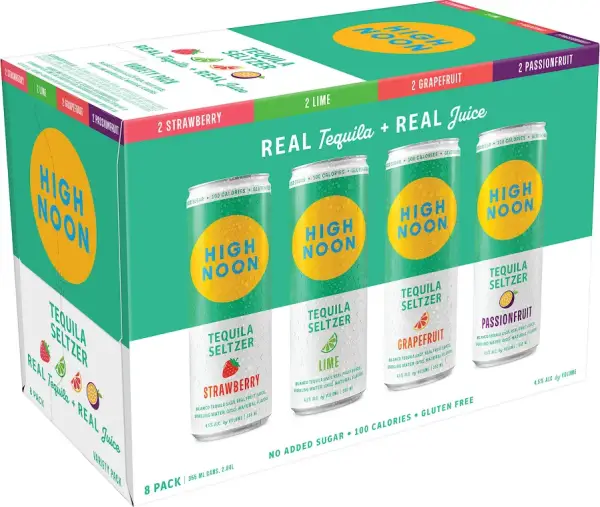 High Noon Tequila Seltzer Variety Pack 8 Pack 12oz Cans