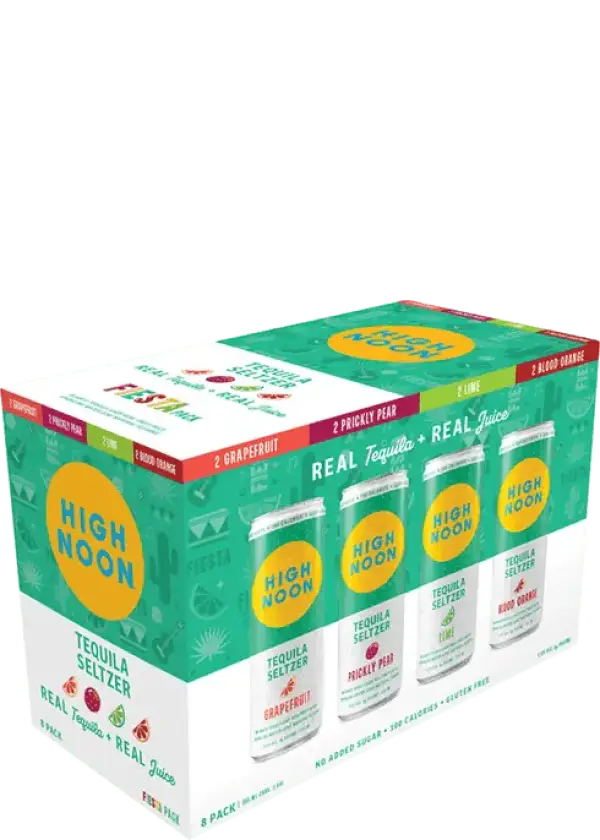 High Noon Fiesta Tequila Variety Pack 8 x 12oz Cans