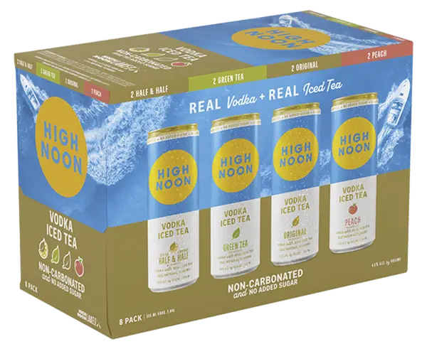 High Noon Iced Tea Lake Variety Pack 8pk 12oz Cans