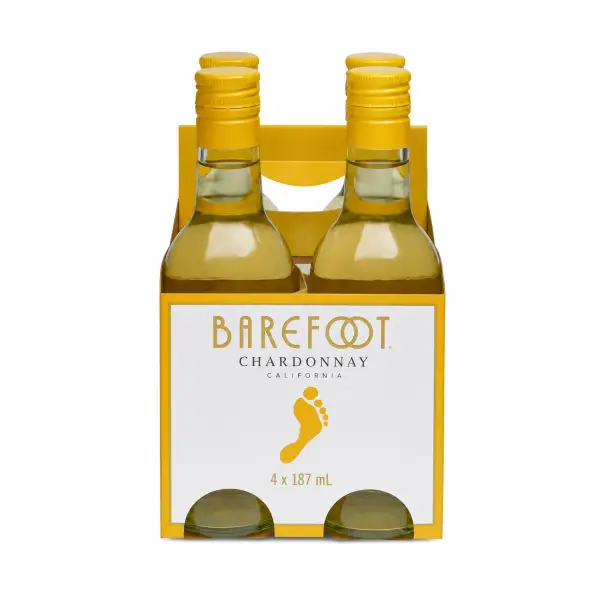 Barefoot Chardonnay 187ml 4 Pack