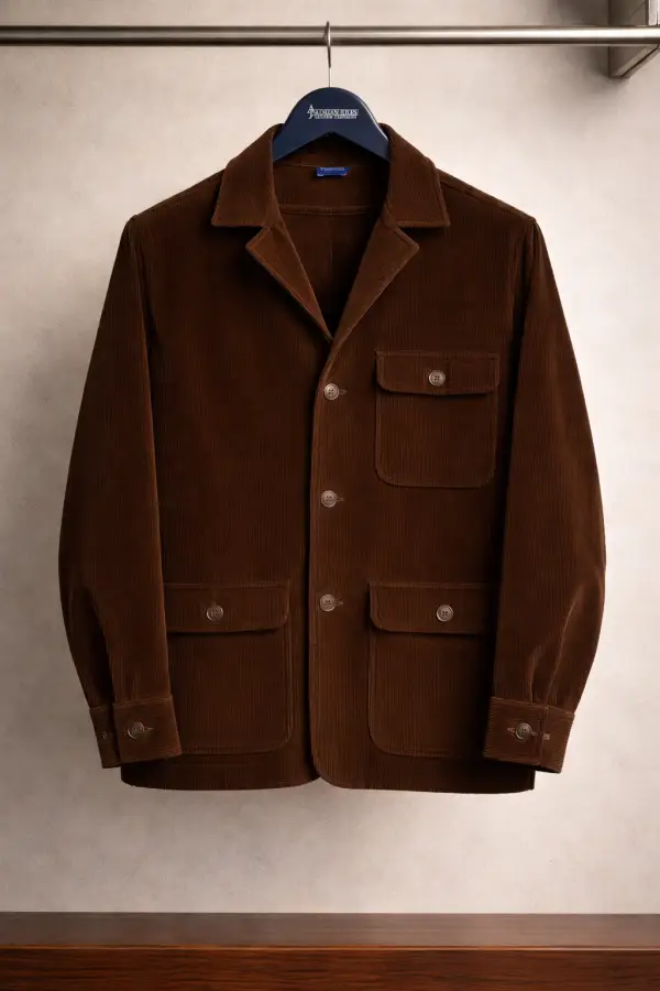 Chocolate Corduroy Shacket