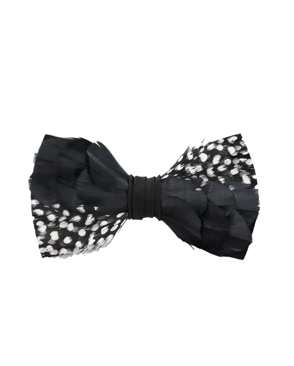 The Bisbee Feather Bow Tie