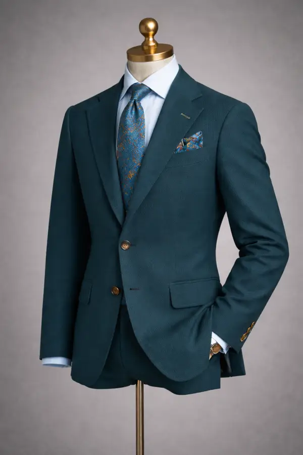 The Amalfi Seersucker Two Button Notch Lapel Suit