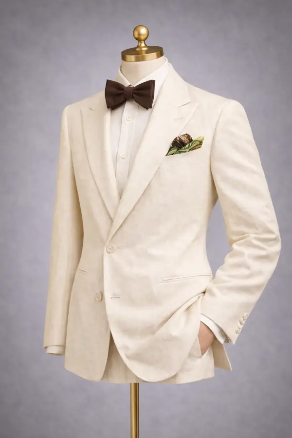The Capri Ivory Linen Suit
