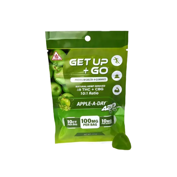 Get Up + Go • Apple-A-Day | 420 My Way, DELTA-9 THC + CBG Gummy