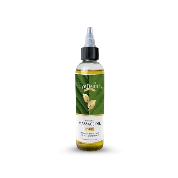EyeDentify™ by J Early Natural Hemp Infused Massage Oil (Peppermint)