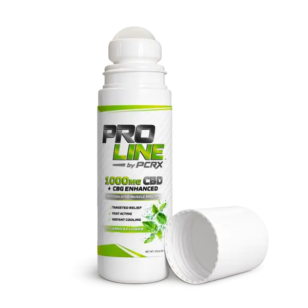 Mentholated Muscle Roll-On • 1000 mg CBD + CBG