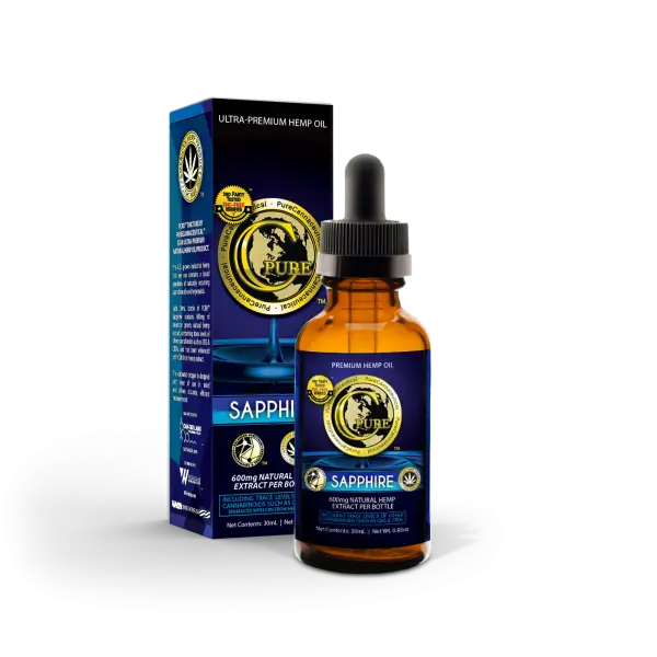 PCRX™ SAPPHIRE Hemp Oil Tincture, 30mL