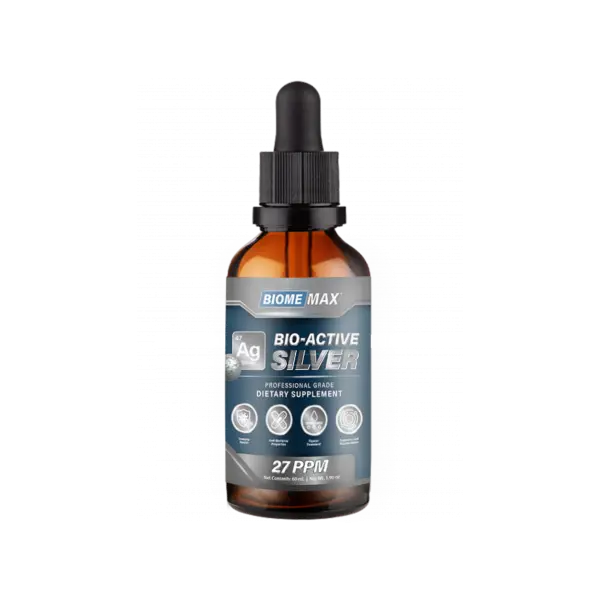 BiomeMax™ Bio-Active 99.99% Pure Colloidal Silver, 60 mL