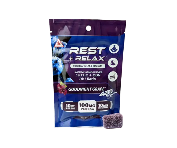 Rest + Relax • Goodnight Grape | 420 My Way, DELTA-9 THC + CBN Gummy