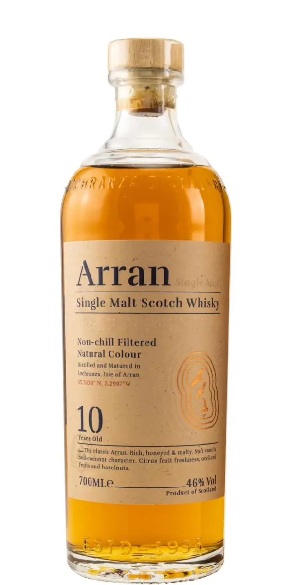 Arran 10 Year Old Single Malt Scotch Whisky 750ml