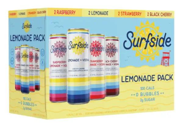 Surfside Raspberry Iced Tea Vodka 4 Pack 12oz Cans